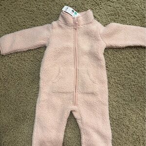 Carter's Soft Pink Fleece Footie